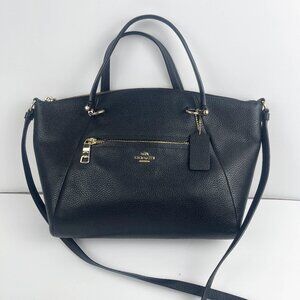Coach Purse Prairie Satchel Black Leather